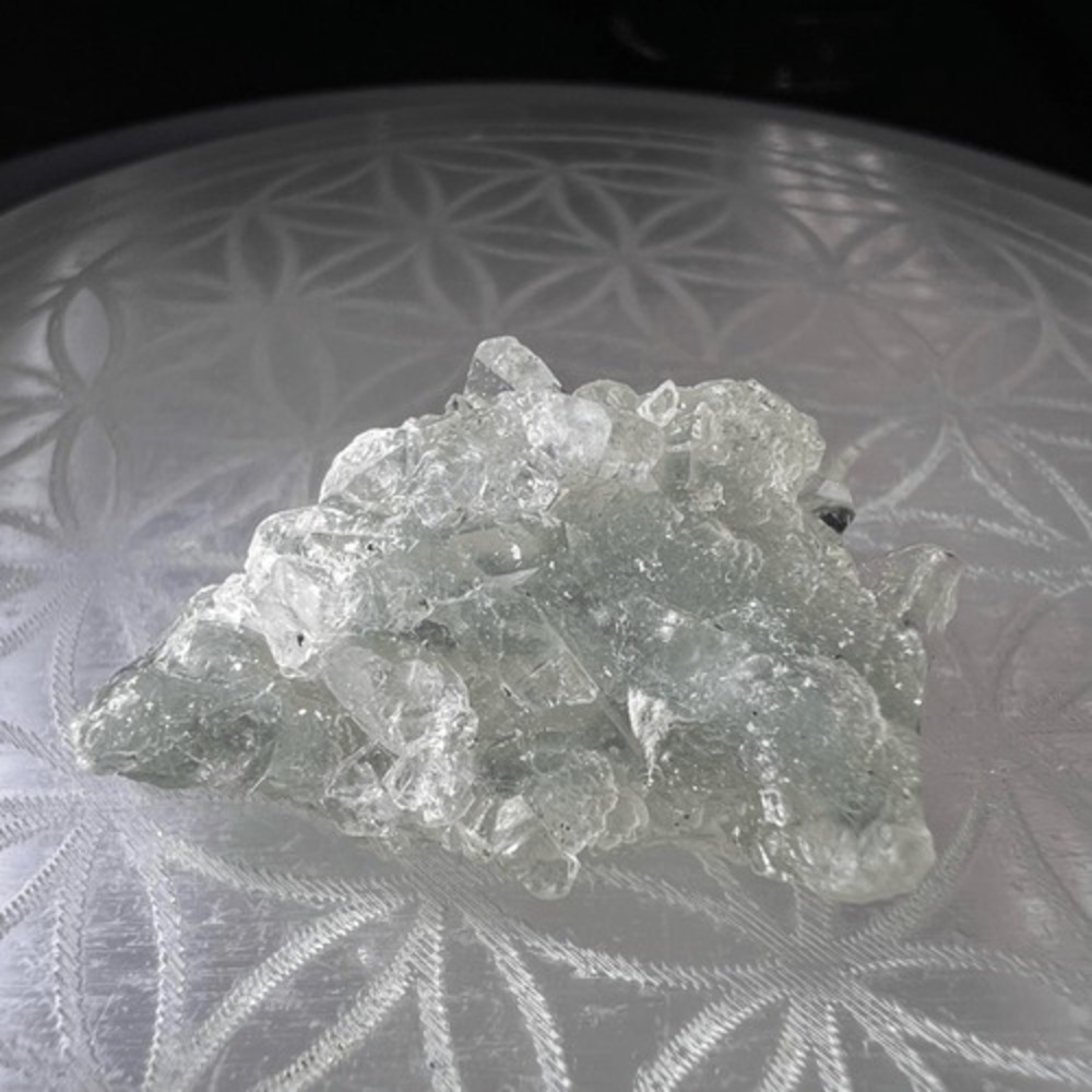 Apophyllite Blue Gray Crystal Mini Cluster - Picture 3 of 14